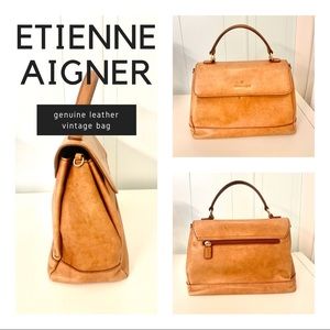 ETIENNE AIGNER - vintage leather satchel bag